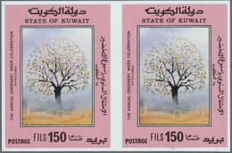 23399 Kuwait: 1970/1988 (ca.), Accumulation With Approx. 5.800 IMPERFORATE Stamps With Many Complete Sets - Koweït