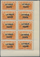 23406 Latakia: 1931/1933, U/m Accumulation Of Apprx. 410 Stamps Showing Inverted Resp. Double Overprint, M - Briefe U. Dokumente