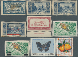 23415 Libanon: 1924/1978 (ca.), Accumulation In Three Albums With Many Complete Sets Incl. Better Issues, - Liban