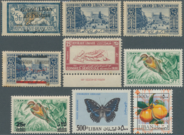 23415 Libanon: 1924/1978 (ca.), Accumulation In Three Albums With Many Complete Sets Incl. Better Issues, - Libano