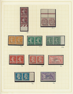 23438 Libanon: 1924, INVERTED OVERPRINTS, Petty U/m Collection Of Eight Pairs And Two Single Stamps Showin - Liban