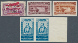 23442 Libanon: 1926/1947, Mainly Mint Lot Of Varieties And Specialities, E.g. Mistakenly Overprinted Airma - Libanon
