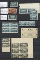 23445 Libanon: 1926, Revaluation Overprints, U/m Lot Of 25 Stamps With Varieties Of Overprint (inverted, D - Libano