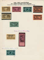 23482 Libanon - Portomarken: 1927, "Republique Libanaise" Overprints, Specialised Collection Incl. Complet - Libano