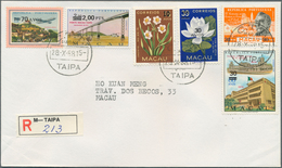 23508 Macau: 1976/88 Complete, Each Set Or Single Issue On Registered Local Covers (53) Used "TAIPA" In 19 - Sonstige & Ohne Zuordnung