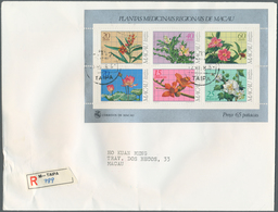 23509 Macau: 1983/88, S/s #1-10 Each Individually On 10 Registered Local Covers Used "TAIPA" In December 1 - Sonstige & Ohne Zuordnung