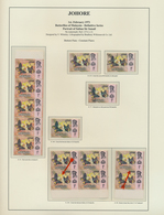 23539 Malaiische Staaten: 1971/1977, Johore/Trengganu/Kelantan/Perlis, Definitives "Butterflies", Mainly U - Federated Malay States