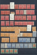 23578 Malaiische Staaten - Trengganu: 1917/1918, Red Cross, Mint Assortment Of 65 Stamps Of All Denominati - Trengganu