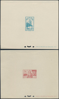 23607 Marokko: 1945-75, 85 Epreuve De Luxe Including Sunk Die Proofs, Few Artist Signed, Good Thematics, S - Marocco (1956-...)