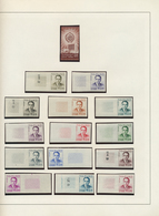 23619 Marokko: 1962/1981, U/m Collection Of Apprx. 360 Different IMPERFORATE Stamps, Neatly Arranged On Al - Marocco (1956-...)