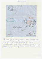 23643 Martinique: 1854/1980, Collection On Leaves Containing Prephilatelic Letter From "Fort De France" An - Altri & Non Classificati