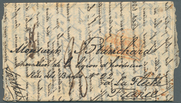 23647 Mauritius: 1844/57 (ca.) A Scarce Correspondance With Ca. 32 Stampless Entire Letters From A Sender, - Maurice (...-1967)