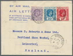 23651 Mauritius: 1947/1999 (ca.), AEROGRAMMES: Accumulation With About 900 Unused And Used/CTO Airletters - Mauritius (...-1967)