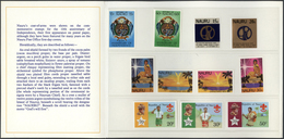 23684 Nauru: 1978, Holding Of Presentation Folders: 37 Pieces With Definitives And 124 Pieces With Commemo - Nauru