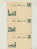 23723 Neuseeland - Ganzsachen: 1876/1987 Ca., Comprehensive And Specialized Collection With More Than 170 - Interi Postali