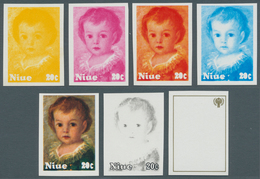 23755 Niue: 1977/90, Sammlung Von 3.787 PHASENDRUCKEN Nur Verschiedener Und Kompletter Ausgaben, Dabei Vie - Niue