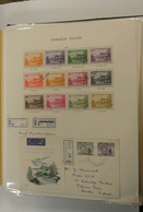 23766 Norfolk-Insel: 1947-1990. Used Collection Norfolk 1947-1990 In 2 Blanc Albums. Collection Contains M - Isola Norfolk