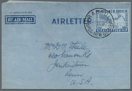 23813 Papua Neuguinea: 1953/1995 (ca.), AEROGRAMMES: Accumulation With About 250 Unused And Used/CTO Airle - Papouasie-Nouvelle-Guinée