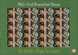 23822 Papua Neuguinea: 2007. Lot With 500 Sheets ORCHIDS 0.85k With Personalised Ornamental Label COMMON S - Papoea-Nieuw-Guinea