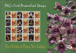 23829 Papua Neuguinea: 2007. Lot With 500 Sheets ORCHIDS 1.00k With Personalised Ornamental Label RAGGIANA - Papua Nuova Guinea