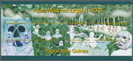 23845 Papua Neuguinea: 2008. Lot With 500 Souvenir Sheets Each Containing A Complete Set ASARO MUDMEN LEGE - Papoea-Nieuw-Guinea