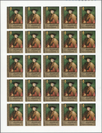 23892 Ras Al Khaima: 1968/1972, Thematic Issues "PAINTINGS", U/m Assortment Of Complete Sheets With Comple - Ra's Al-Chaima