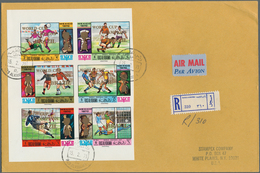 23898 Ras Al Khaima: 1970/1971, Football World Championship/Olympic Games, Group Of Twelve Registered Airm - Ra's Al-Chaima