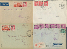 23912 Reunion: 1950/1974, Group Of Ten Commercial Covers To Paris Resp. Monaco, Some Postal Wear. - Brieven En Documenten