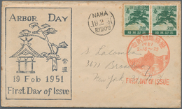 23924 Riukiu - Inseln / Ryu Kyu: 1951/72, FDC (140) Inc. 1951 Arbor Day, 1951 Ryukyu University Real Used - Riukiu-eilanden