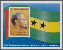 23939 St. Thomas Und Prinzeninsel - Sao Thome E Principe: 1980, King Amador Miniature Sheet In An Investme - Sao Tome Et Principe