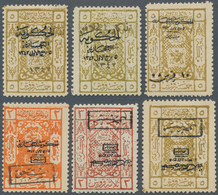 23960 Saudi-Arabien - Hedschas: 1922-25, "Arms Of Sherif Fo Mecca" Issue Collection In Album Bearing A Wid - Arabie Saoudite