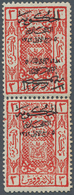 23962 Saudi-Arabien - Hedschas: 1922-25, Overprinted Issues Collection In Album Bearing Pairs With And Wit - Arabie Saoudite