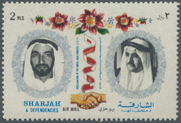 24006 Schardscha / Sharjah: 1962/1972 (ca.), Accumulation In Large Box Loose Or With Some Issues Sorted In - Schardscha