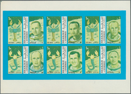 24008 Schardscha / Sharjah: 1963/1972, Chiefly U/m Accumulation In A Binder, Incl. Mini Sheets, Some Varie - Schardscha