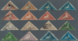 24111 Kap Der Guten Hoffnung: 1853/1864: Collection Of Over 70 Mint And Used Triangulars Written-up In An - Kaap De Goede Hoop (1853-1904)
