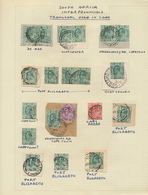 24126 Südafrika: 1900/1950 (ca.), Collection Of Apprx. 150 Entires In Two Volumes On Written Up Pages, Off - Autres & Non Classés