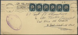 24136 Südafrika - Dienstmarken: 1941/47, Covers (7 Inc. 4 By Air Mail) All Used To The Editor, "East Afric - Dienstmarken