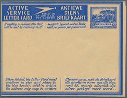 24139 Südafrika - Ganzsachen: ACTIVE SERVICE LETTERCARDS: 1941/1944 (ca.), Accumulation With About 48 Unus - Sonstige & Ohne Zuordnung