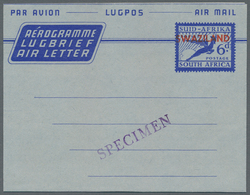 24156 Swaziland: 1945/1961 (ca.), AEROGRAMMES: Accumulation With About 380 Unused And Used/CTO Airletters, - Swasiland (...-1967)
