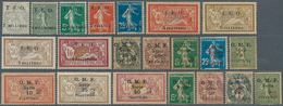 24172 Syrien: 1919/1924, Mint Assortment Of Overprint Issues Incl. Better Items, E.g. Maury Nos 1, 4/8, 9 - Syrie