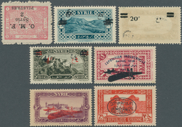 24195 Syrien: 1921/1948 (ca.), Small But Interesting Accumulation Of ERRORS In Stockbook With Many Inverte - Syrie