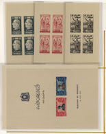 24211 Syrien: 1949-1958 Ca.: Group Of Eight Good Souvenir Sheets Including Two Of 1949 'Presidental Electi - Siria