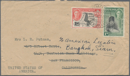 24240 Thailand: 193947 Incoming Mail: 14 Covers From Various Countries (GB, Dutch Indies, Souh Africa, Arg - Thailand