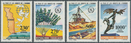 24249 Togo: 1985, Peace And Human Rights Set Of Four In A Lot With 2.175 Complete Sets Mostly In Sheets Of - Togo (1960-...)