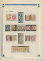 24266 Tunesien: 1853/1898, France Used In Tunisia (GC 5107 And C.d.s.), Collection Of 24 Stamps (plus Four - Tunesië (1956-...)