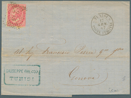 24267 Tunesien: 1854 - 1965, Over 230 Covers, PPC And Postal Stationery's Including Two Franked Covers Of - Tunisia (1956-...)