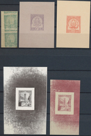 24277 Tunesien: 1900-1940, 190 Imperf Proofs And Die Proofs, Four Very Scarce Early Issues Proofs 1900-26 - Tunisie (1956-...)