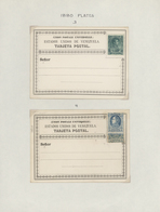 24338 Venezuela - Ganzsachen: 1880/1884, Attractive Specialized Collection With 90 Different Postcard Form - Venezuela