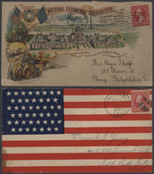 24349 Vereinigte Staaten Von Amerika: 1811-1987 Collection Of About 200 Covers, Postcards, Postal Statione - Andere & Zonder Classificatie