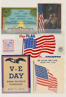 24430 Vereinigte Staaten Von Amerika - Besonderheiten: 1940s, WWII PATRIOTIC PROPAGANDA LABELS, Collection - Autres & Non Classés